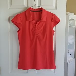Athleta Wonder Wick it top , coral size L